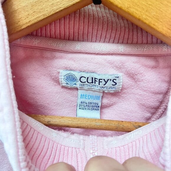 Cuffy's Cape Code Pink Zip up Sweatshirt- Size Medium‎ - Picture 5 of 8
